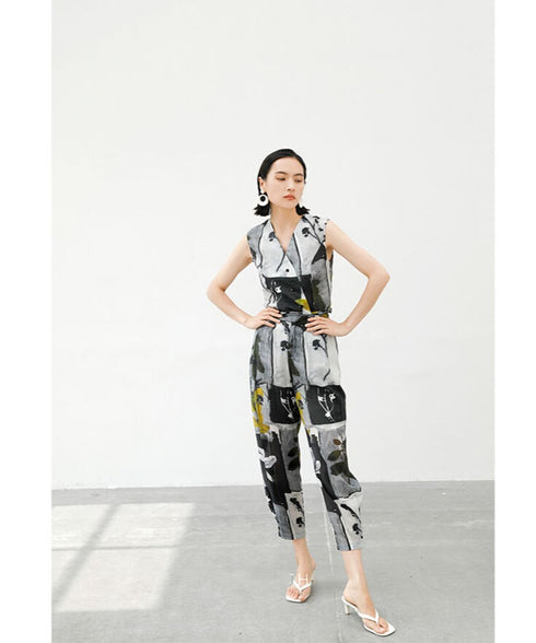 Abstract Art Tapered Pants